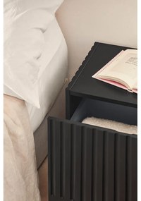 Черно нощно шкафче Doric - Teulat