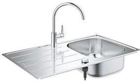 GROHE 31562SD1 - Комплект кухненска мивка и смесител BAU 860 x 500 mm неръждаема стомана
