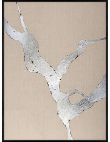 Ръчно рисувана картина 90x120 cm Wild Horizon Silver – Malerifabrikken