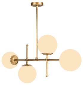 Висяща лампа в златист цвят, височина 57 cm Kruva - Squid Lighting