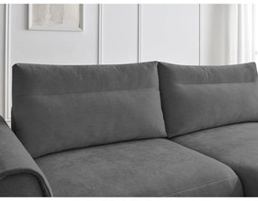 Сив ъглов диван Aden – Bobochic Paris