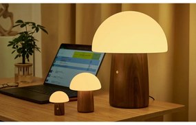 LED настолна лампа в бял и тъмно естествен цвят (височина 7 cm) Alice Mushroom – Gingko