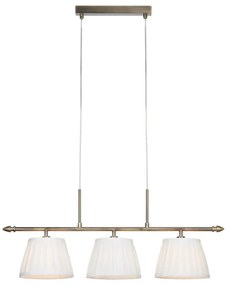 Markslöjd 108975 - Полилей на кабел OXFORD 3xE14/40W/230V месинг/бял