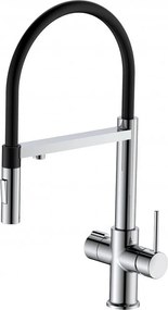 Стоящ смесител за кухня, ACQUA PURA, Inter Ceramic, 7207074C, с изтеглящ се душ