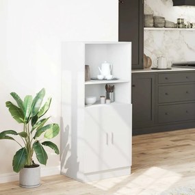860121 vidaXL Кухненски шкаф, бял, 57x41,5x131,5 см, инженерно дърво