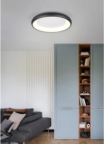 Черно LED затъмняващо се осветително тяло за таван Cardona – Trio