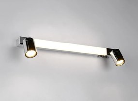 LED стенна лампа в лъскаво сребристо Enrico – Trio