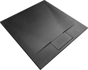 Корито за душ кабина Rea Bazalt Black 90x90