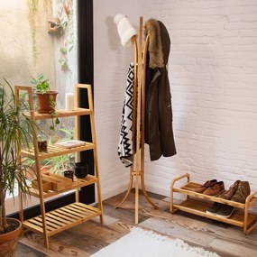 Бамбукова закачалка за дрехи и шапки Бамбук - Compactor