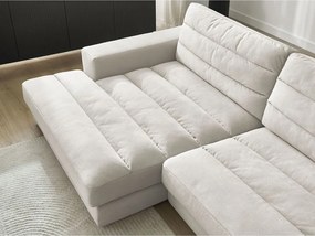 Бежов кадифен ъглов диван (ляв ъгъл) Sierra – Bobochic Paris