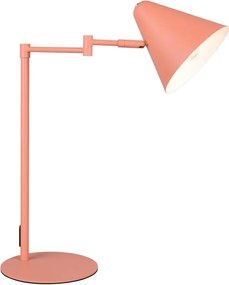 Оранжева настолна лампа с огъваща се структура (височина 50,5 cm) Cosima – Trio