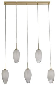 Searchlight 23145-5SB - Полилей на кабел ROCKY 5xG9/33W/230V