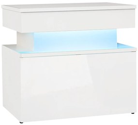 Нощно шкафче Glossa 1S със LED-Leuko Gualistero