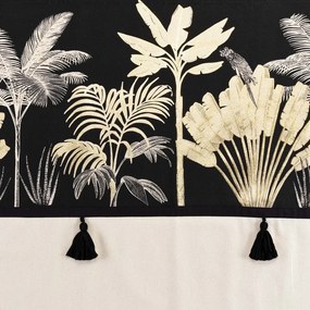 Завеса в черен и бежов цвят 140x240 cm Karaba – douceur d'intérieur