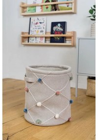 Светлокафява текстилна детска кошница за играчки ø 30x35 cm Taupe – Kindsgut