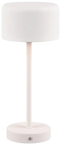 Бяла LED настолна лампа с възможност за димиране (височина 30 cm) Jeff - Trio