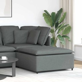 4104478 vidaXL Модулна табуретка за диван, тъмносива, 100x100x48 см