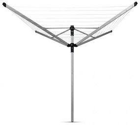 Външен простор Brabantia Lift-O-Matic Advance 90300253, 50 м, Регулируема височина, Котва за бетониране, Калъф, Торба с щипки, Резистентен на корозия, Инокс