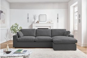 Тъмносив ъглов диван Belair – Bobochic Paris