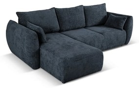 Тъмносин ъглов диван (ляв ъгъл) Matera - Cosmopolitan Design