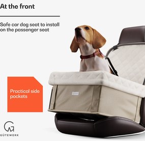 NA Rocky, седалка за кола за кучета, полиестер, предпазен колан, сгъваема, гъвкава