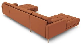 Ъглов диван в тухлен цвят ("U" форма) Bali – Cosmopolitan Design