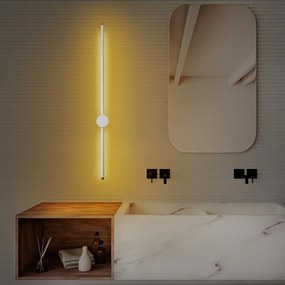 Бяла LED стенна лампа ø 7 cm Sword – Opviq lights