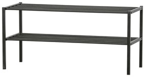 Черна метална стойка за обувки Ferro - WOOOD