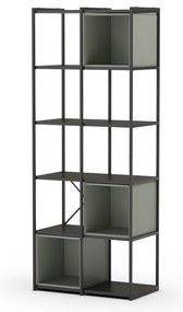 Зелено-черна библиотека 71x179 cm Anya – Marckeric