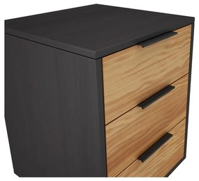Нощно шкафче от борова дървесина в естествен цвят Lavis - Marckeric