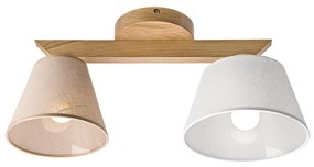 Плафон ANTONIO 2xE14/40W/230V дъб, приспособен за таван