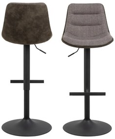 Сив бар стол с регулируема височина (височина на седалката 86 cm) Adisa – Actona