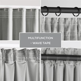 Сиво dimout перде 140x245 cm Pleat – Restilo