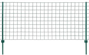 Sonata Комплект оградна мрежа, 20x0,8 м, стомана, зелен