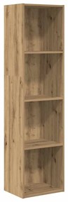 857884 vidaXL Библиотека, дъб артизан, 40x30x152 см, инженерно дърво