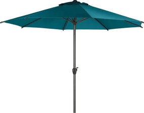 Прав накланящ се чадър Hesperide Loompa, 3 m - Синьо-зелен