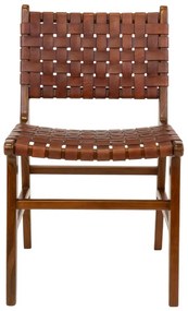 Кафяви трапезни столове от тиково дърво в комплект от 2 броя Perugia - House Nordic