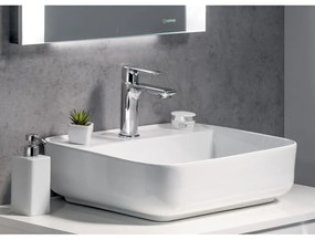 Стояща батерия за мивка в лъскаво-сребрист цвят Pax – Sapho