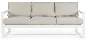 Бял алуминиев градински диван Merrigan – Bizzotto