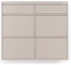 Сиво-бежов метален шкаф за обувки Billy - Spinder Design