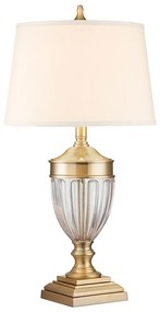 Quoizel QZ-DENNISON-BB - Настолна лампа DENNISON 1xE27/60W/230V златист