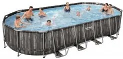 Bestway - Сглобяем басейн Power Steel Oval Above Ground Pool - 732 Х 366 Х 122см