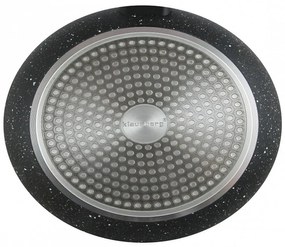 Тиган с капак KLAUSBERG KB 7041, 28Х5.2 см, Мраморно покритие, Индукция, Черен