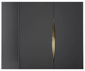 Тъмно сив гардероб 80x195 cm Kobe - Woodman