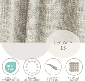 Бежов шенилов сгъваем/с място за съхранение ъглов диван (ляв ъгъл/L форма) Tonga – Maison de Rêve