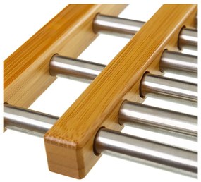 Регулируема бамбуково-стоманена подложка за горещи съдове- Casa Selección