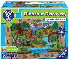 Детски пъзел, Orchard Toys, Динозавърско откритие, 150 части