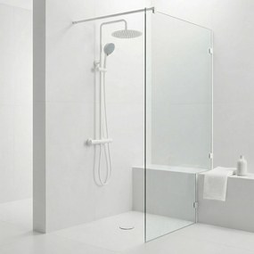 Душ комплект без чучур с термостат Rea Lungo White