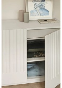 Бял нисък скрин с чекмеджета 100x70 cm Doric - Teulat