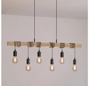 Eglo 43513 - Полилей на кабел TOWNSHEND 6xE27/60W/230V